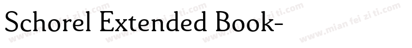 Schorel Extended Book字体转换